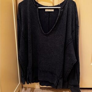 FP Movement by Free People Dark V-Neck Sweater